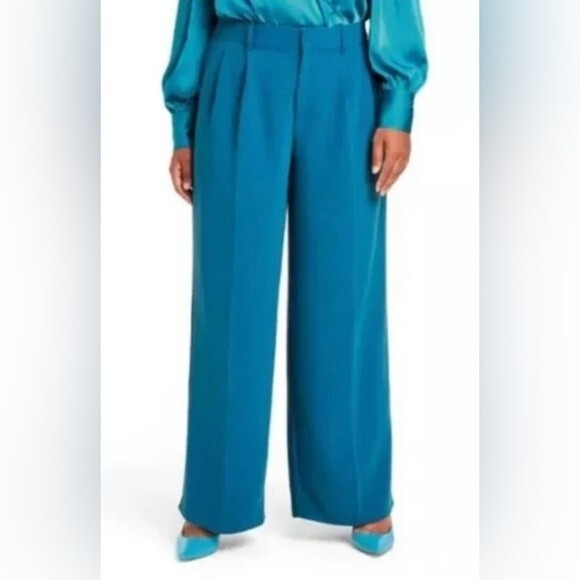 NWT Sergio Hudson X Target High Waisted Wide Leg Tailored Trousers Size XXS - Picture 1 of 7